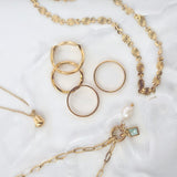 Hypoallergenic stainless steel jewelry with modern, tarnish-resistant finish