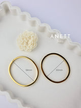 Hope Plain Gold Bangle Stainless Steel