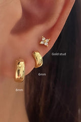 5mm Basic Simple Hoops 6mm 8mm 10mm 12mm GOLD