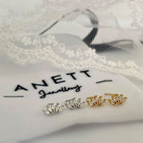 Swan SILVER Stud earrings 925 Sterling Silver