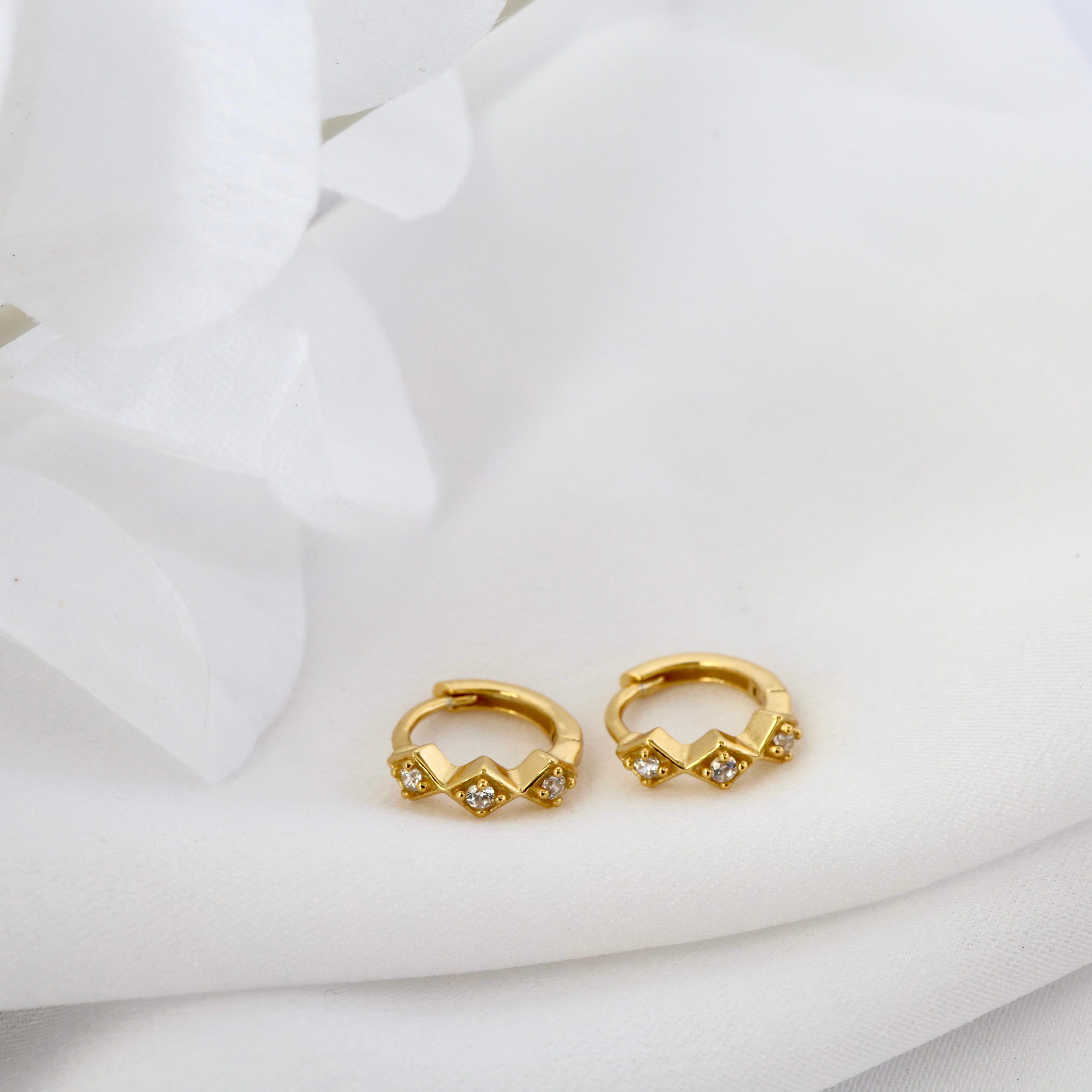 Stella Diamond Dangle Earrings 3 Pair 4 Pair Set