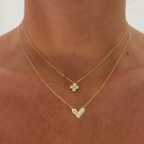 Faith Opal GOLD Necklace - Sterling Silver