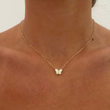Amelia Butterfly Necklace - Stainless Steel