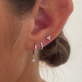 Olivia Tiny Dangle Earrings SILVER