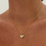 Esmae Love Heart Necklace - Stainless Steel