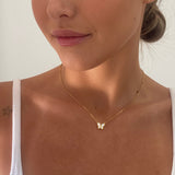 Amelia Butterfly Necklace - Stainless Steel