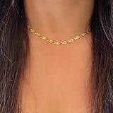 Sun Etched Necklace - Stainless Steel