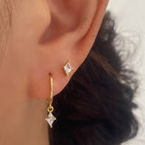 Mia Diamond Dangle Earrings GOLD A + C (4 earrings)