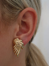 Fay Angel's Wing Stainless Steel Earrings-Gold