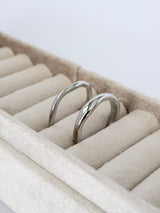 Wave Ring Stainless Steel Silver