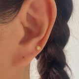 16G Solo Gold Helix Stud Earrings 1 piece