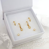 Tiana Opal Dangle Earrings GOLD A + B + C (6 earrings)