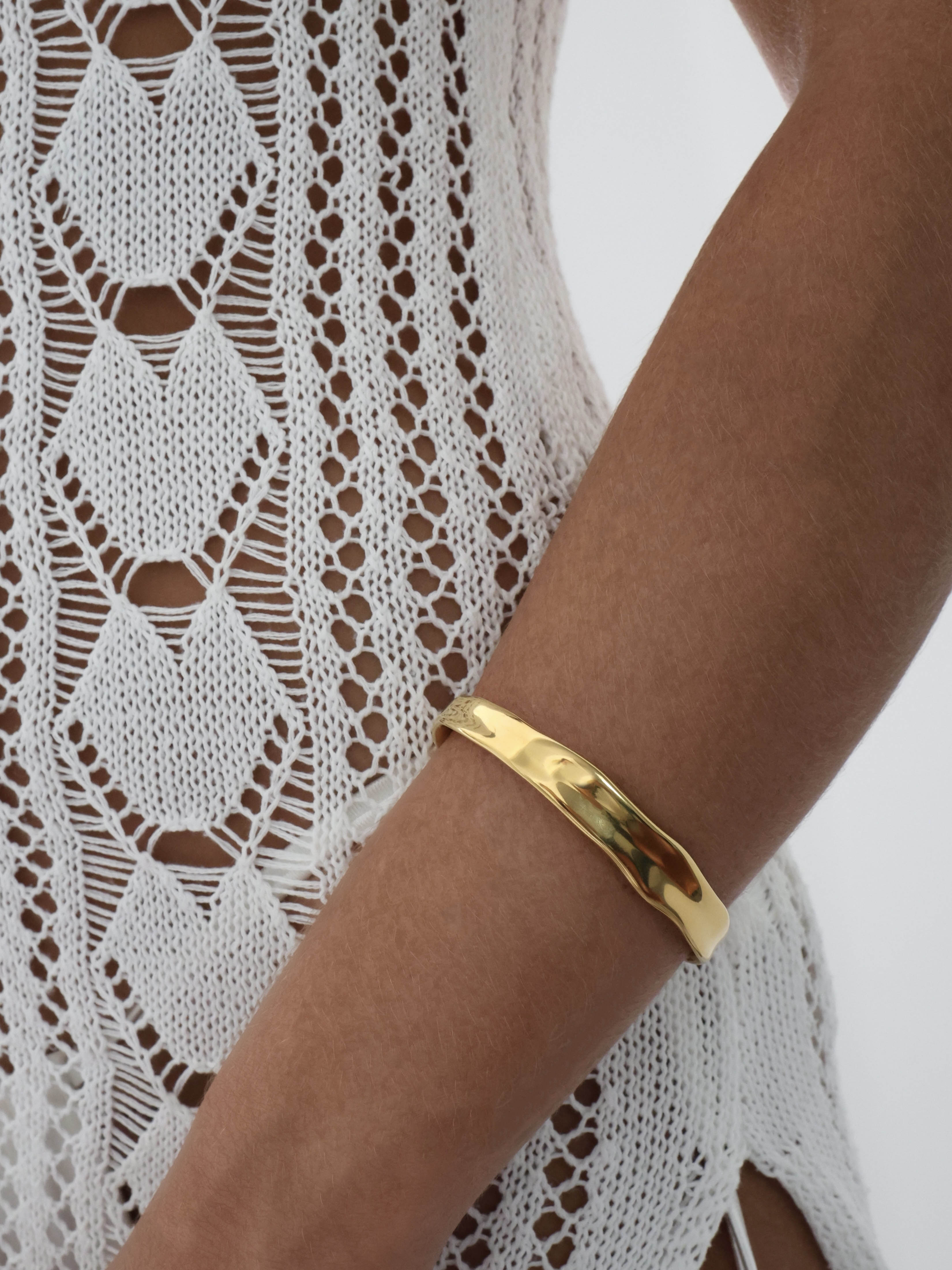 Maeve Gold Bangle Stainless Steel