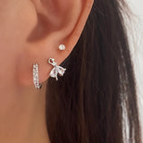 Ballerina Stud Earrings in Sterling Silver