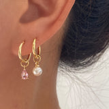 Medland Teardrop CZ Dangle Earrings