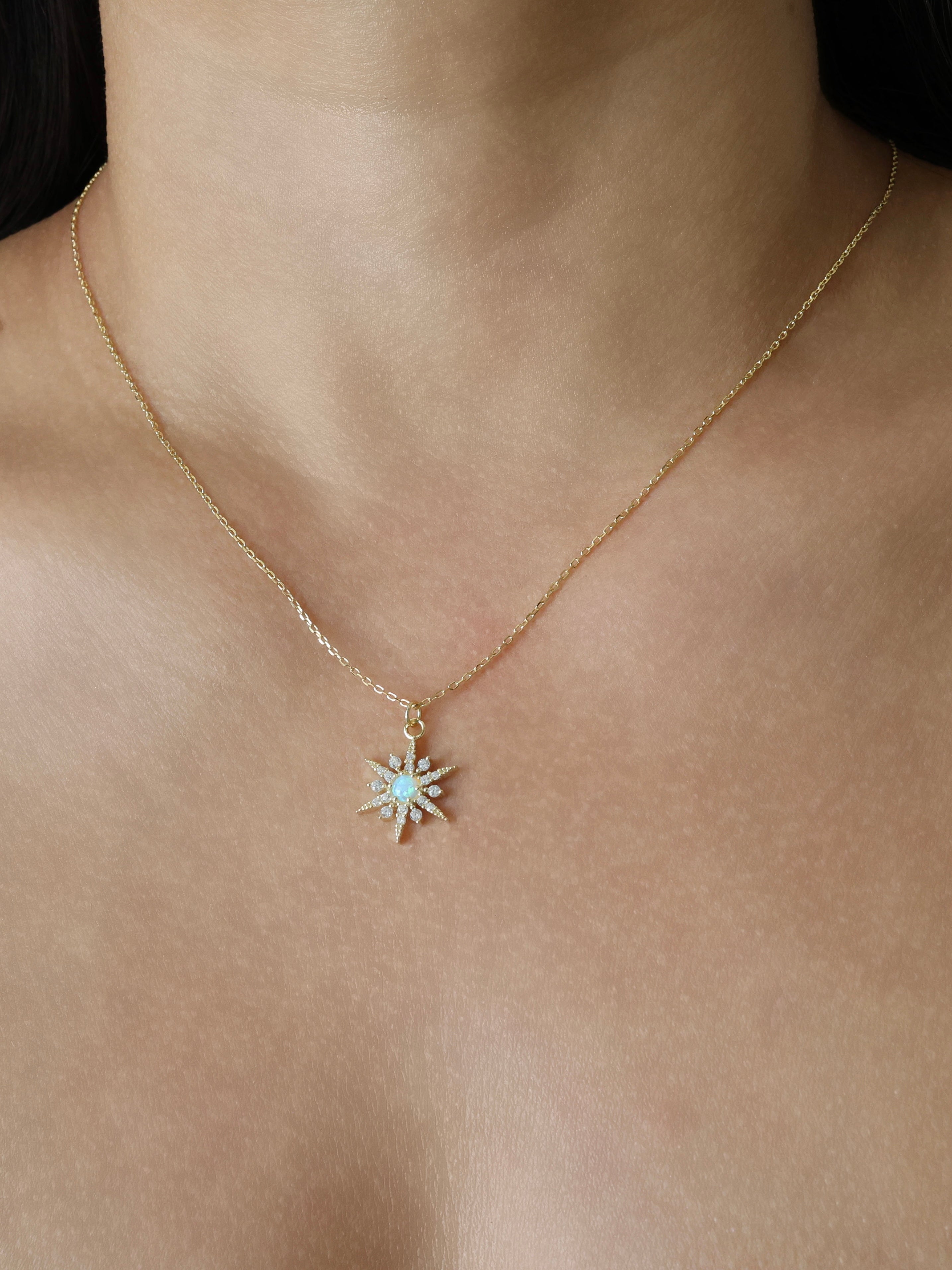 Ophelia Opal Sterling Silver Necklace