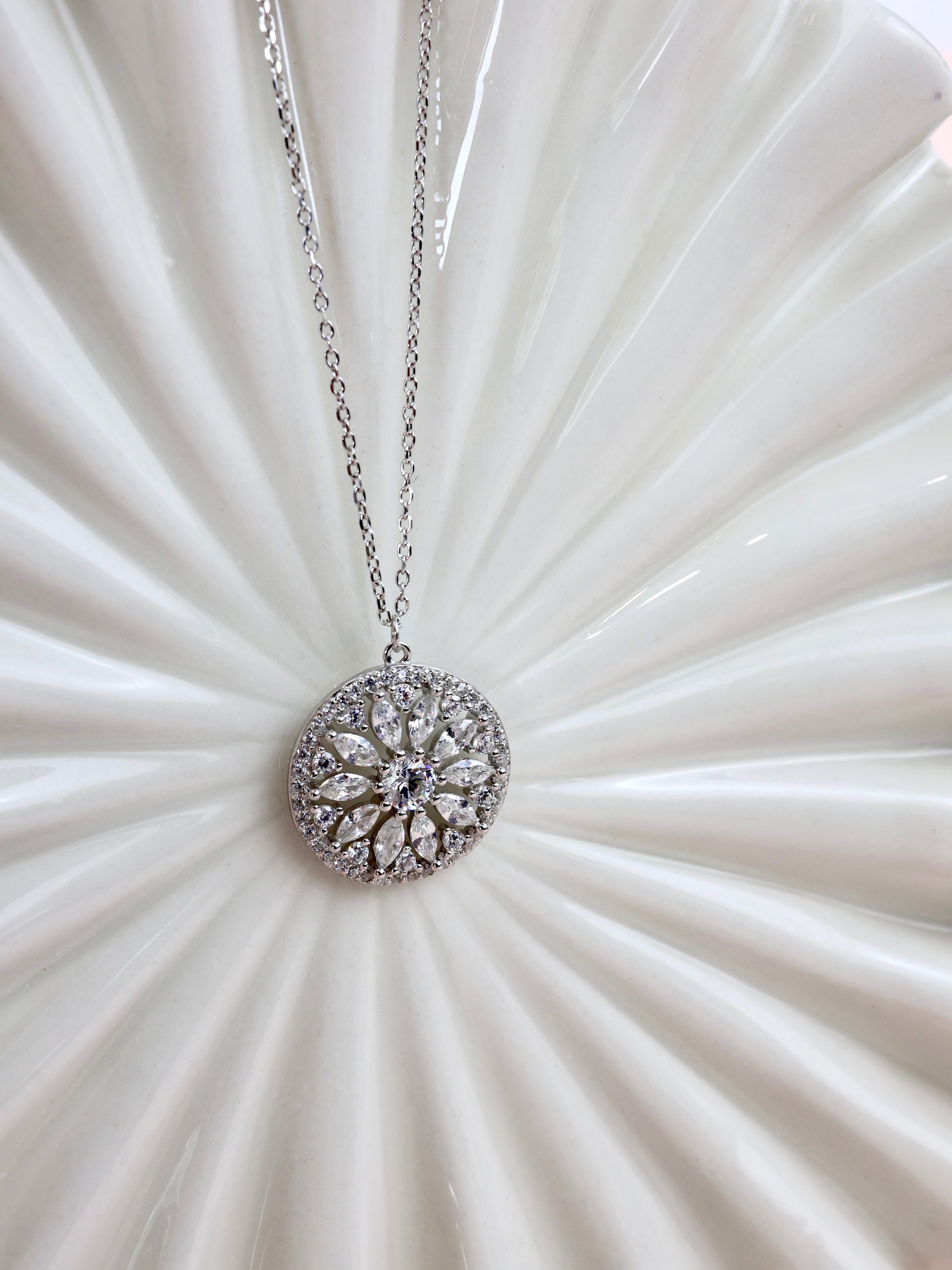 Oracle Sterling Silver Necklace- Silver