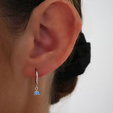 Julie Ines Blue SILVER Earrings