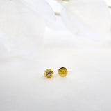 16G Solo Gold Helix Stud Earrings 1 piece
