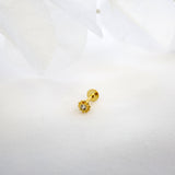 16G Solo Gold Helix Stud Earrings 1 piece
