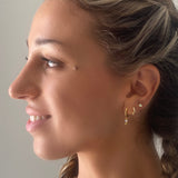 Tiny Opal Star Dangle Earrings