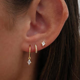 Mia Huggie Earrings GOLD Sterling Silver