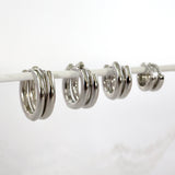 Jane Basic Sterling Silver Hoops 6mm 8mm 10mm 12mm