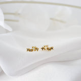 Opal 7mm Stud Earrings GOLD