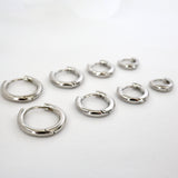 Jane Basic Sterling Silver Hoops 6mm 8mm 10mm 12mm 4 Pairs (6mm +8mm + 10mm + 12mm)