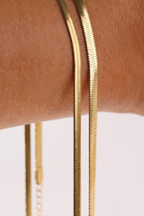 Snake Chain Necklace 2.5mm 4mm - Stainless Steel