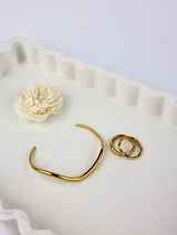 Selene Wave Bangle Stainless Steel