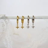 Olivia Tiny Dangle Earrings SILVER