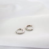 Mia Huggie Earrings SILVER B. Huggie