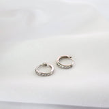 Tulip Opal Dangle Earrings SILVER B. Huggie