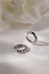Hammered basic Hoop Earrings