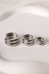 Astraea Star Hoop Earrings SILVER