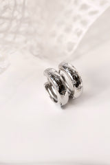 Astraea Star Hoop Earrings SILVER