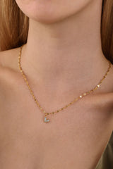 Love Heart Mistara Twist Diamond Link Chain - Stainless Steel