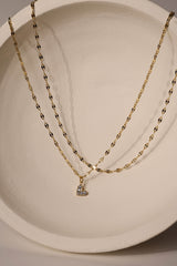 Love Heart Mistara Twist Diamond Link Chain - Stainless Steel