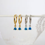 Julie Ines Blue GOLD Earrings