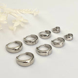 925 Sterling Silver Hoop 17mm 16mm 14mm 10mm All 4 Pairs