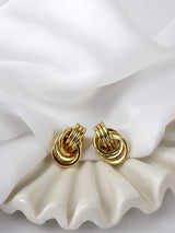 Collete Knot Chunky Earrings - GOLD