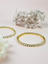 Lanette Diamond CZ Tennis Bracelet Gold