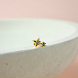 Star Screw Flat Back Helix Stud Earring- 1 piece
