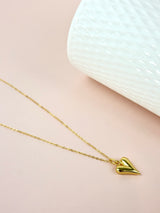 Pippa Heart Sterling Silver Necklace - Gold