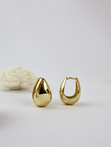 Aurora Big Chunky Gold Hoop Earrings 1.4cm Thick