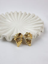 Fay Angel's Wing Stainless Steel Earrings-Gold