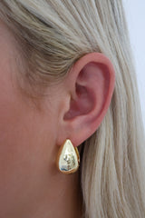 Aurora Big Chunky Gold Hoop Earrings 1.4cm Thick