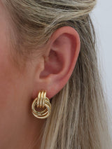 Collete Knot Chunky Earrings - GOLD