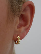 Primrose Flower Stacking Earrings- Gold